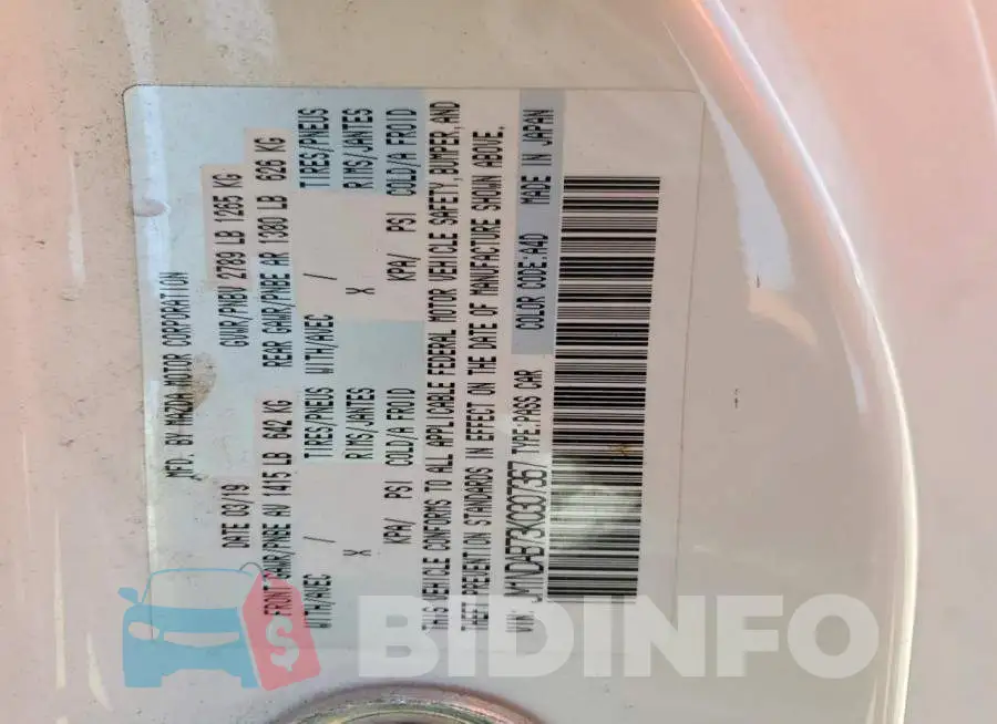 JM1NDAB73K0307367 Photo# 12