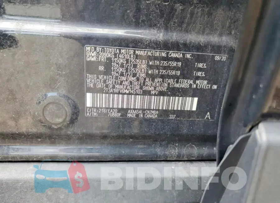 2T3A1RFV6MW145103 Photo# 14