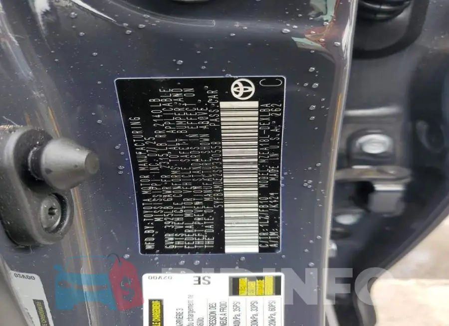 5YFB4MDE2SP340558 Photo# 12