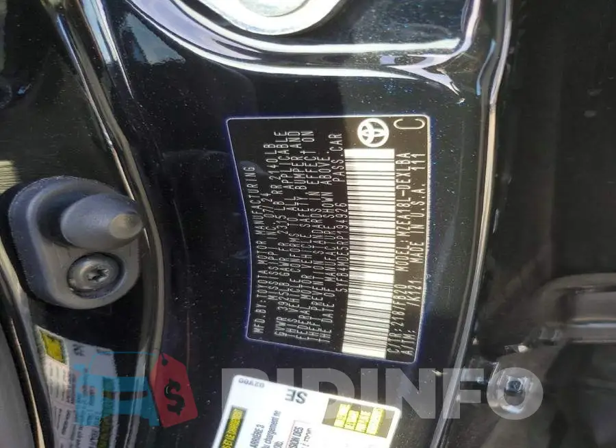 5YFB4MDE5RP194926 Photo# 12