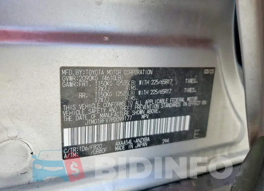 JTMG1RFV7PD099177 Photo# 14