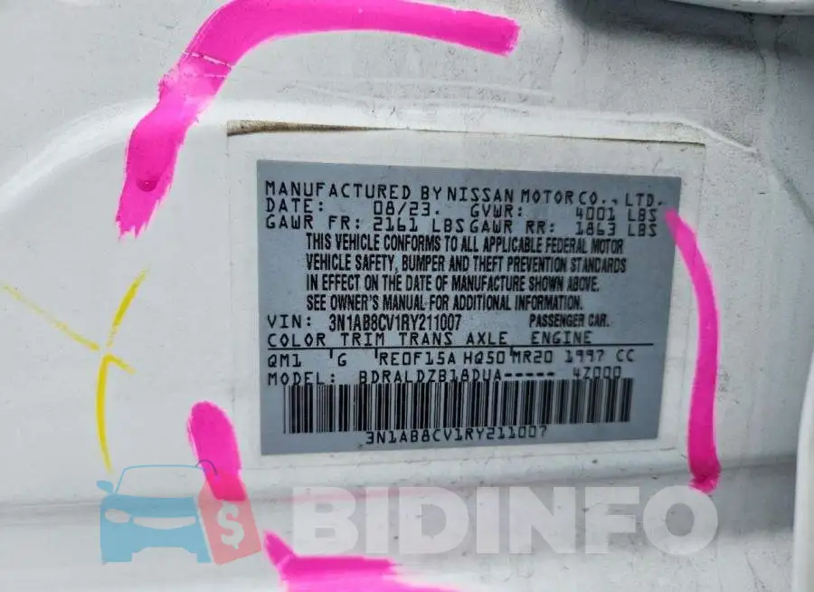 3N1AB8CV1RY211007 Photo# 12