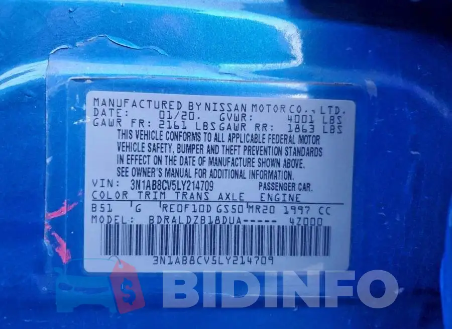 3N1AB8CV5LY214709 Photo# 13