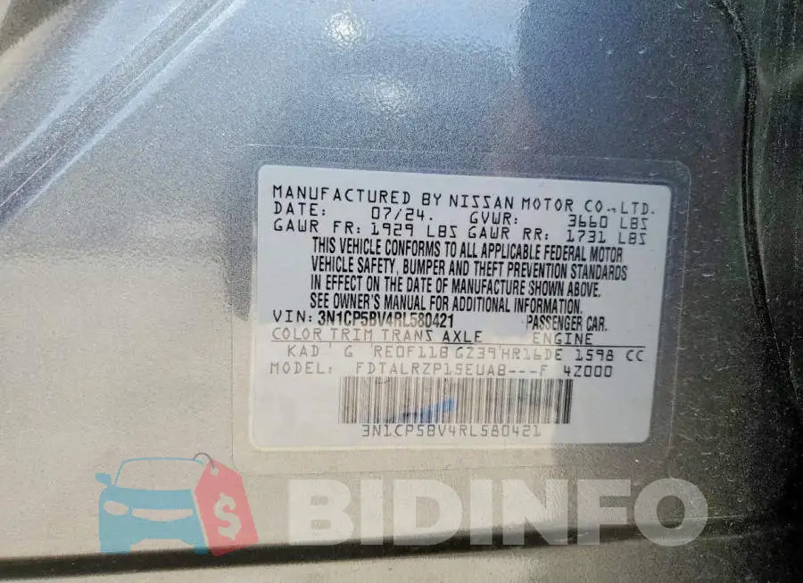 3N1CP5BV4RL580421 Photo# 14
