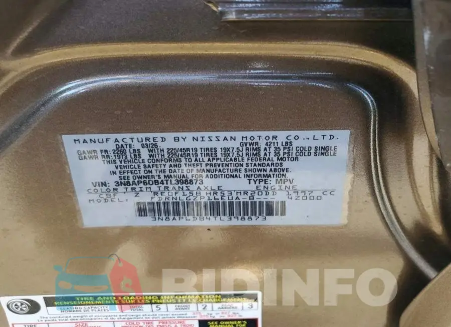 3N8AP6DB4TL398873 Photo# 13