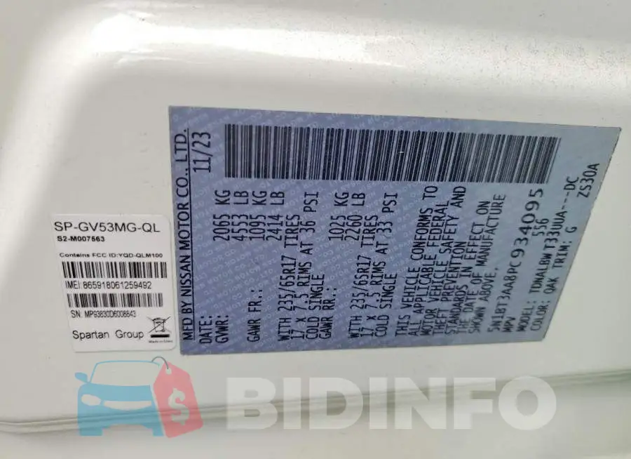 5N1BT3AA8PC934095 Photo# 13