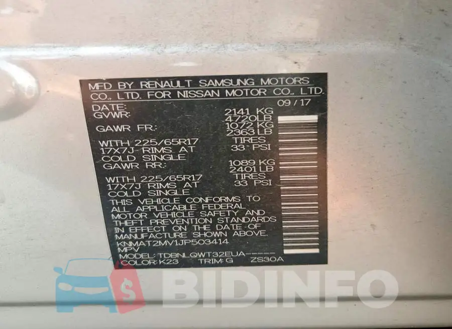 KNMAT2MV1JP503414 Photo# 13
