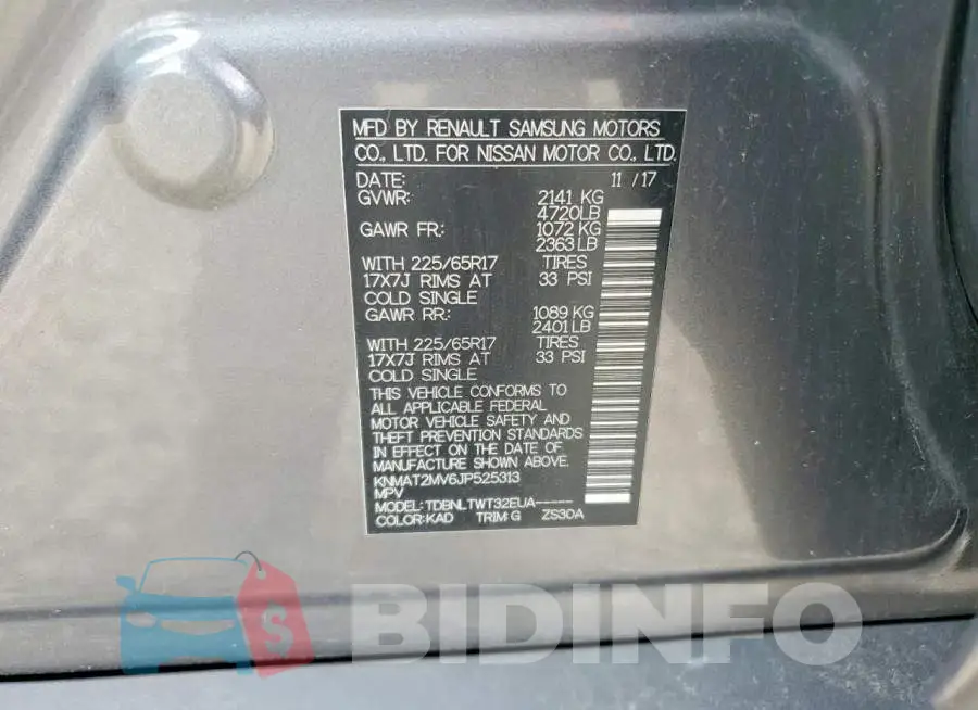 KNMAT2MV6JP525313 Photo# 13