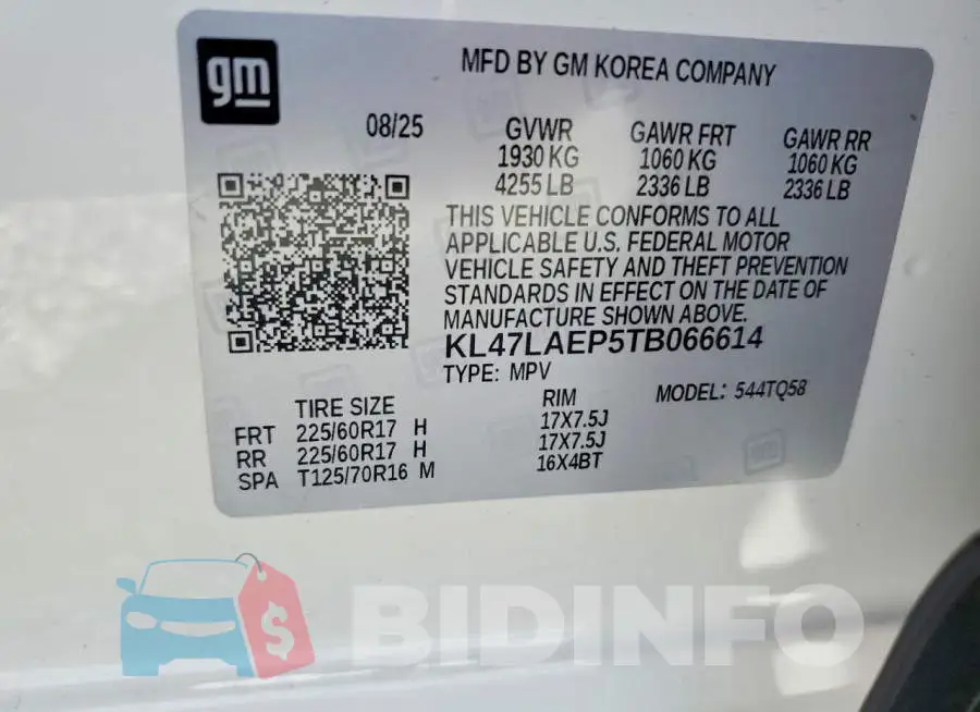 KL47LAEP5TB066614 Photo# 14