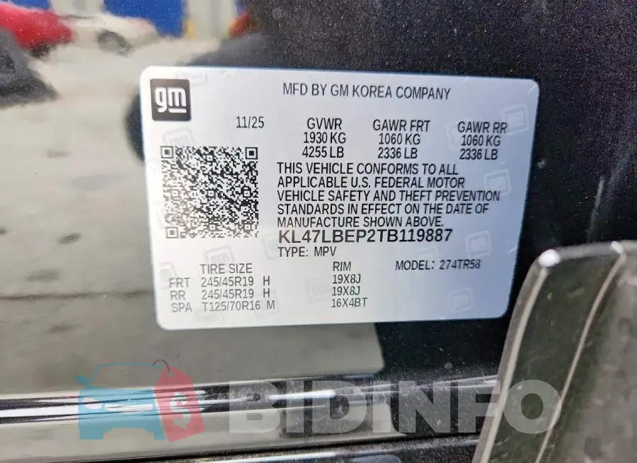 KL47LBEP2TB119887 Photo# 13