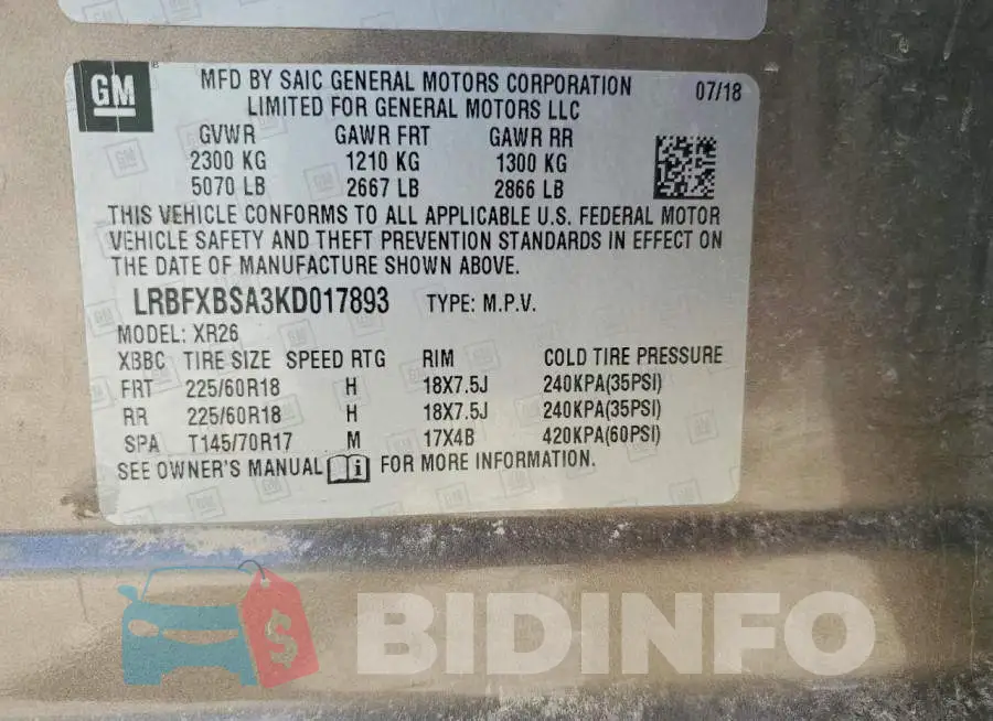 LRBFXBSA3KD017893 Photo# 12