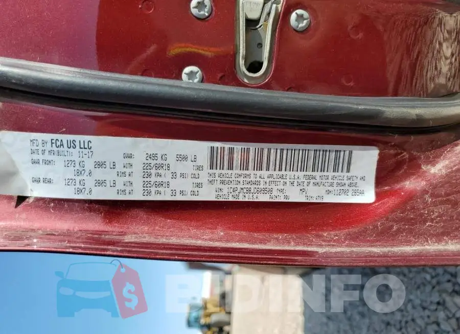 1C4PJMCB8JD609508 Photo# 13
