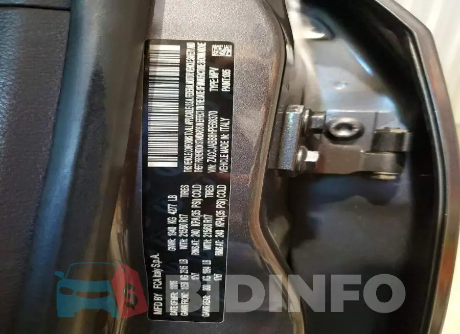 ZACCJABB8HPE68370 Photo# 14