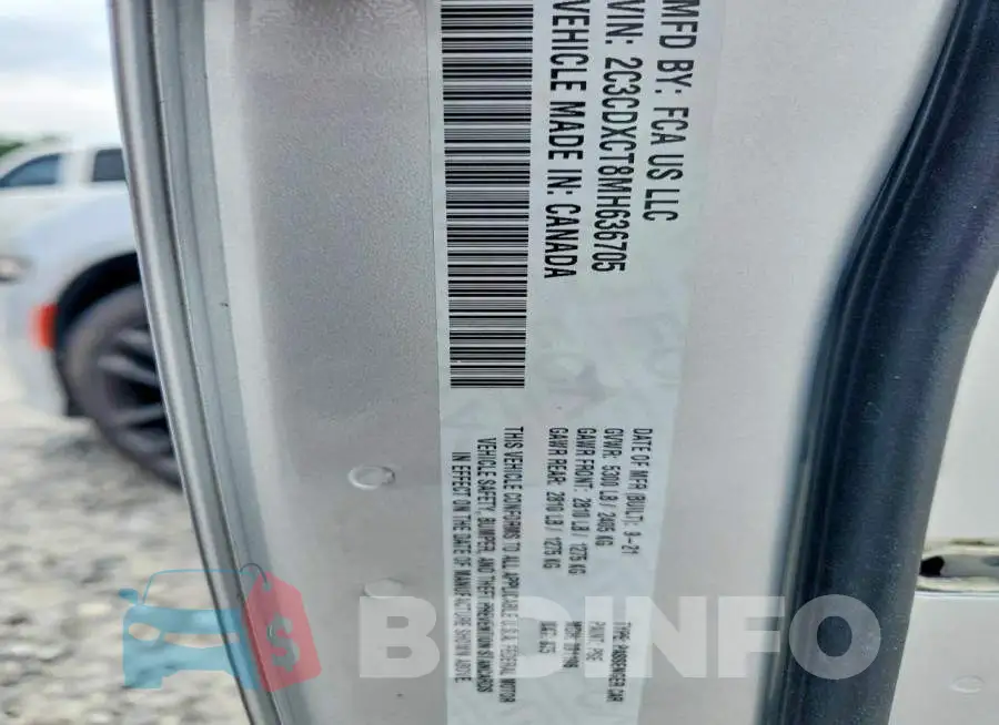2C3CDXCT8MH636705 Photo# 13