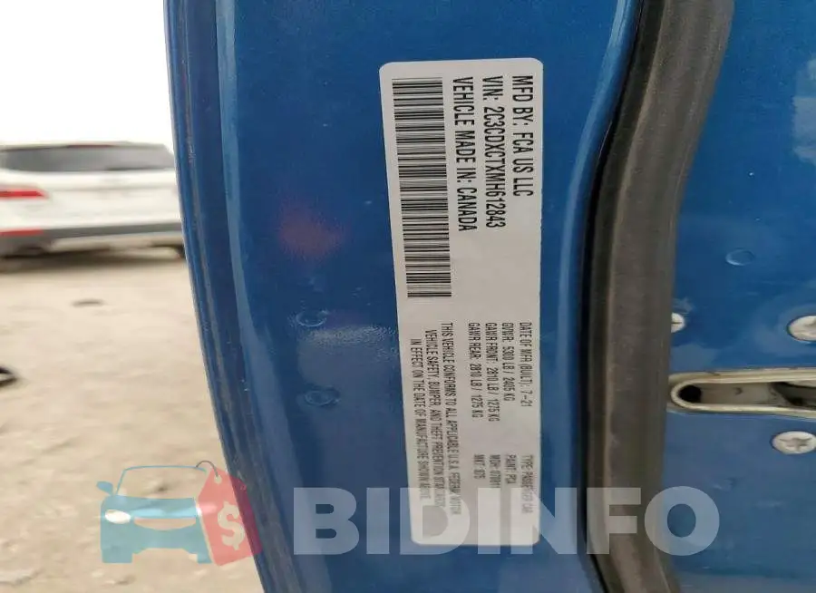 2C3CDXCTXMH612843 Photo# 12