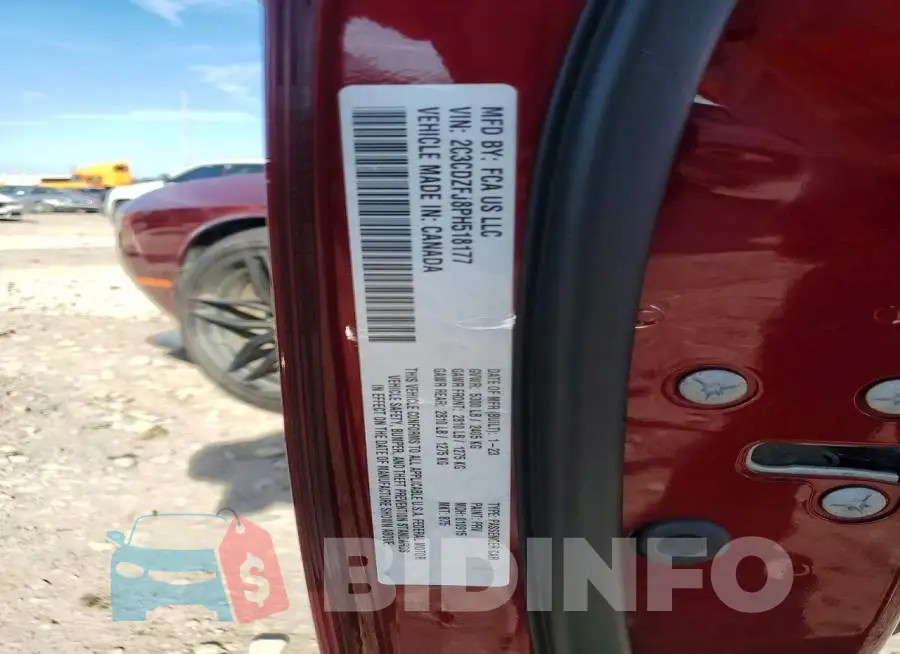 2C3CDZFJ8PH518177 Photo# 12