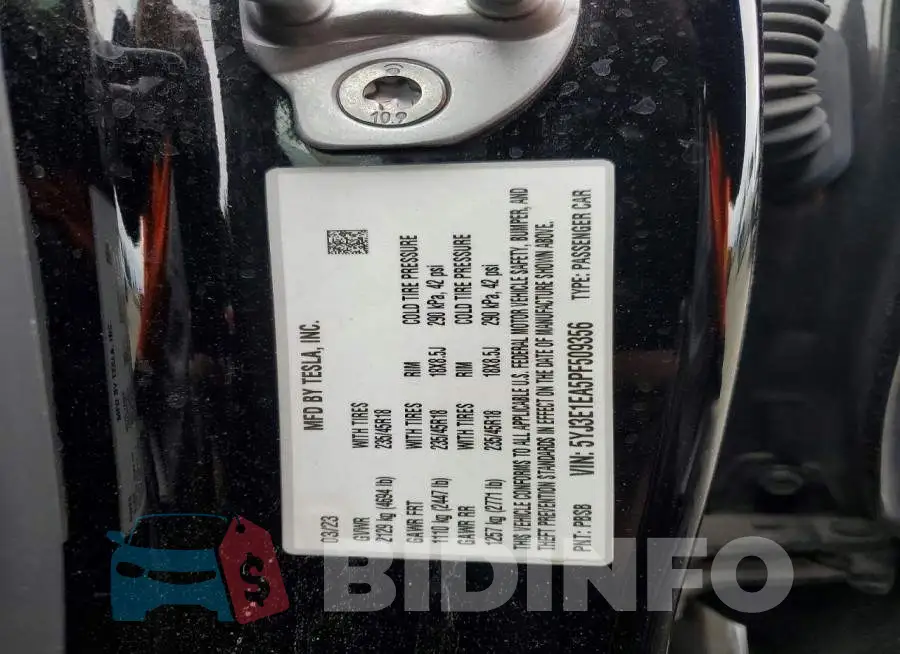 5YJ3E1EA5PF509356 Photo# 12