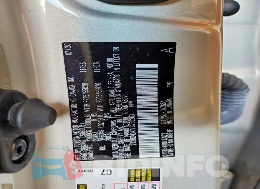2T2HZMDA7LC250263 Photo# 13