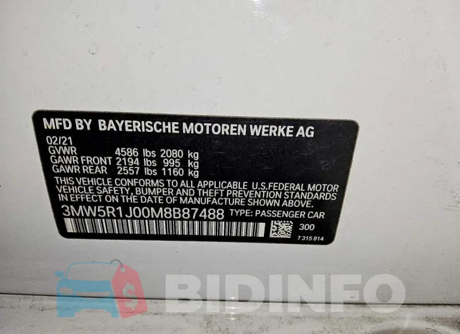 3MW5R1J00M8B87488 Photo# 12