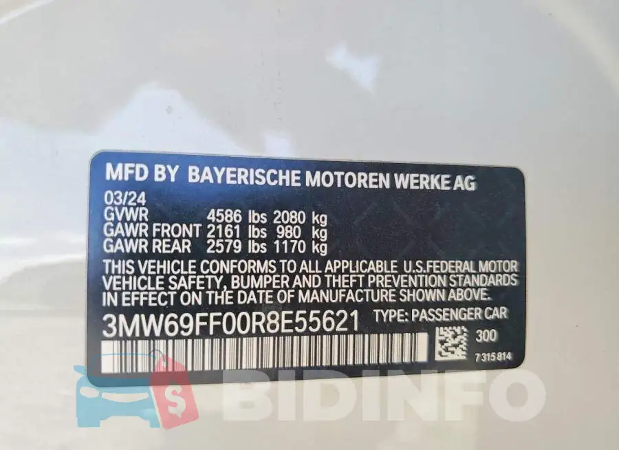 3MW69FF00R8E55621 Photo# 12
