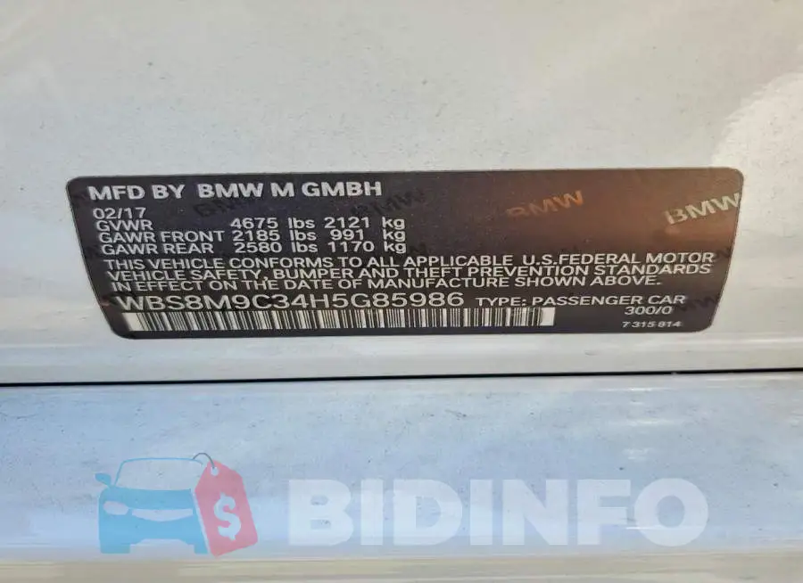 WBS8M9C34H5G85986 Photo# 12