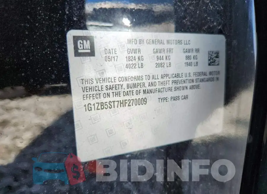1G1ZB5ST7HF270009 Photo# 12