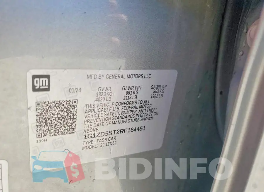 1G1ZD5ST2RF164451 Photo# 13