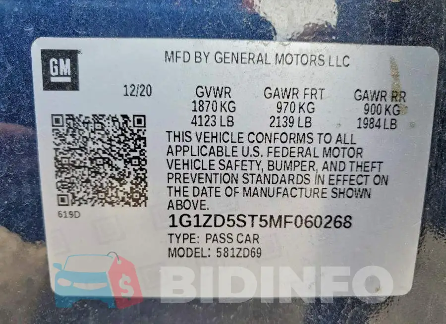 1G1ZD5ST5MF060268 Photo# 12