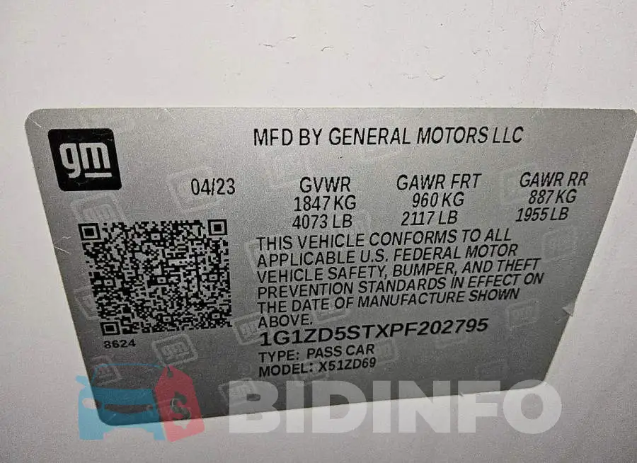1G1ZD5STXPF202795 Photo# 12