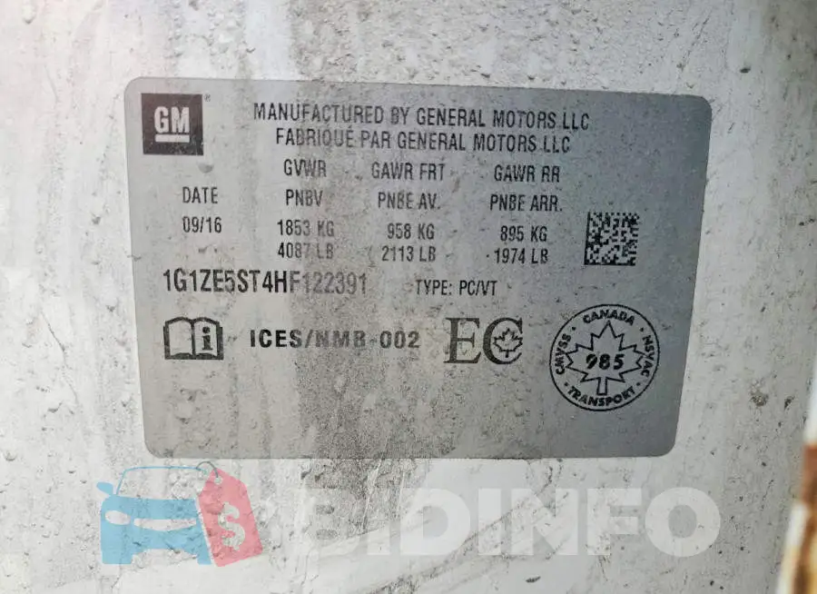 1G1ZE5ST4HF122391 Photo# 12