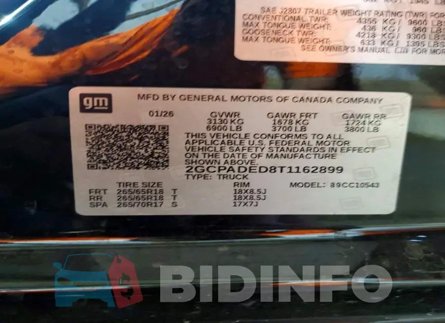 2GCPADED8T1162899 Photo# 12