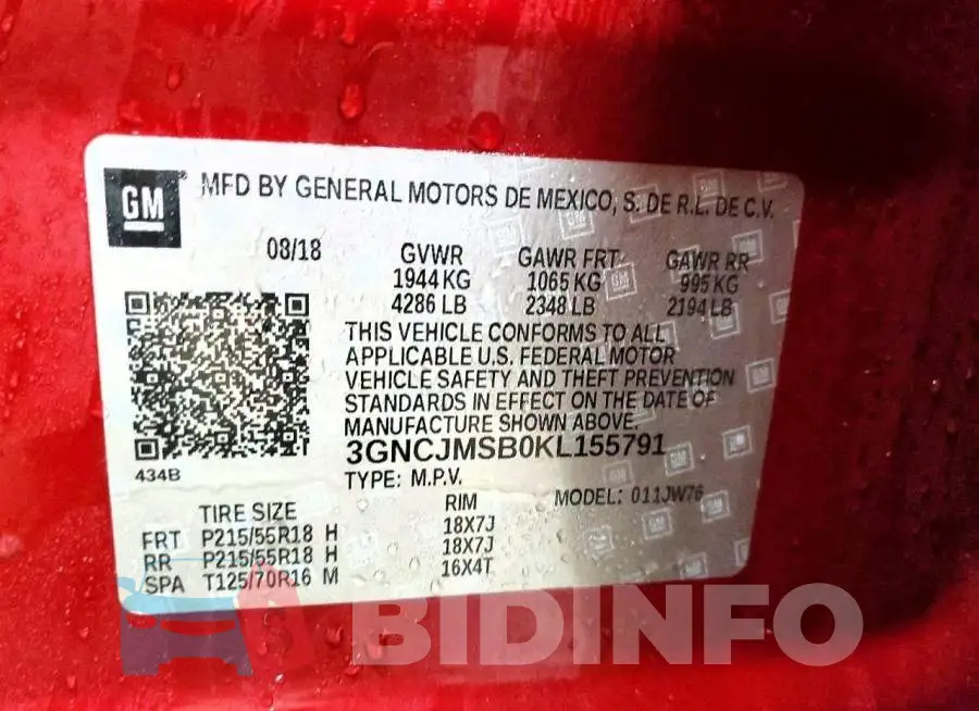 3GNCJMSB0KL155791 Photo# 14