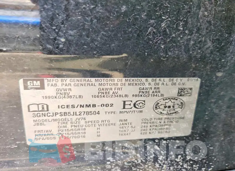 3GNCJPSB5JL278504 Photo# 13