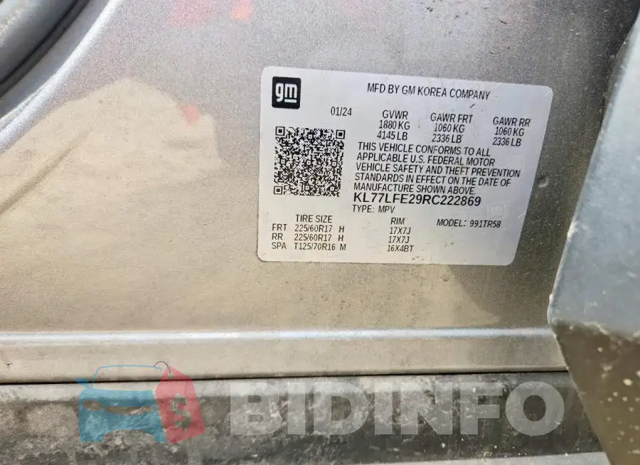 KL77LFE29RC222869 Photo# 13