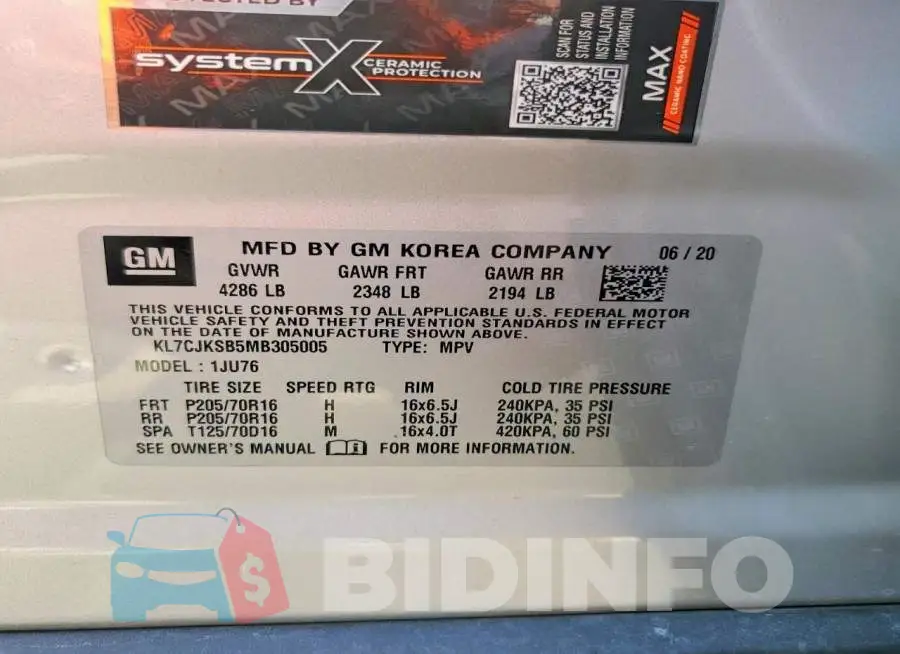 KL7CJKSB5MB305005 Photo# 14