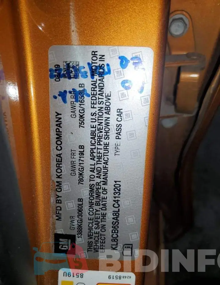 KL8CB6SA8LC413201 Photo# 12