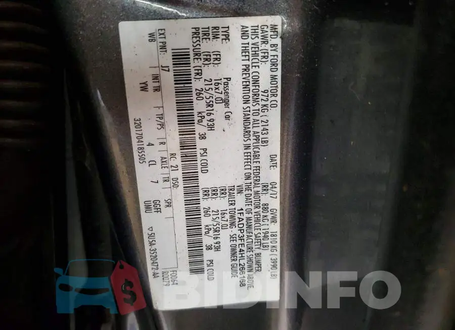 1FADP3FE4HL266168 Photo# 12