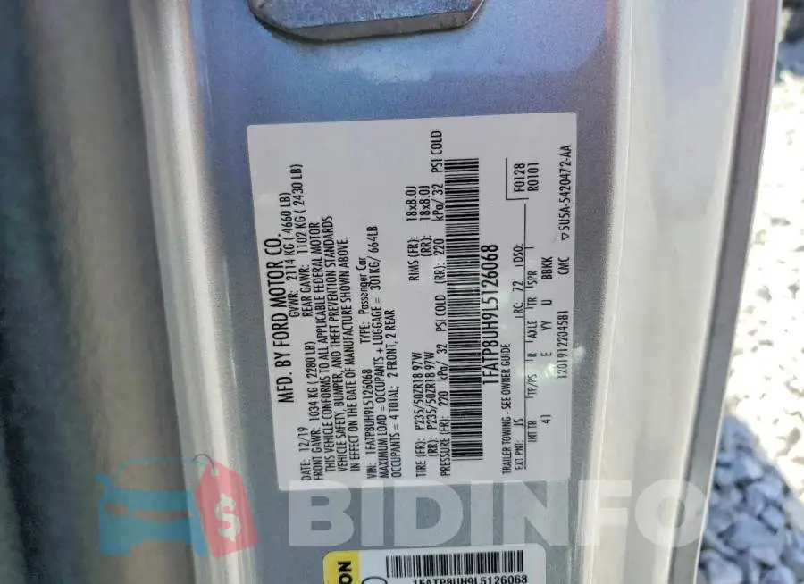 1FATP8UH9L5126068 Photo# 13