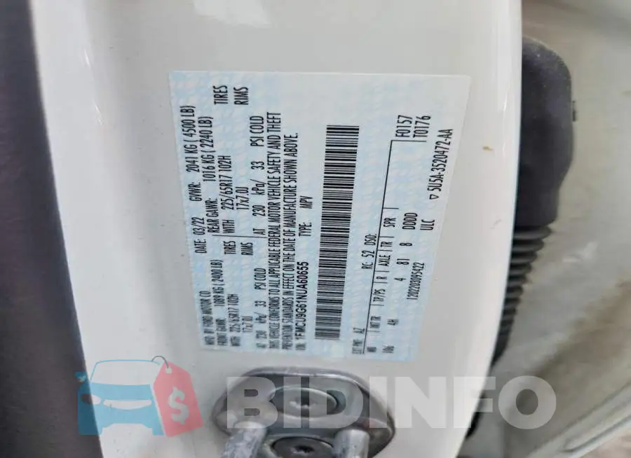 1FMCU9G61NUA60655 Photo# 13
