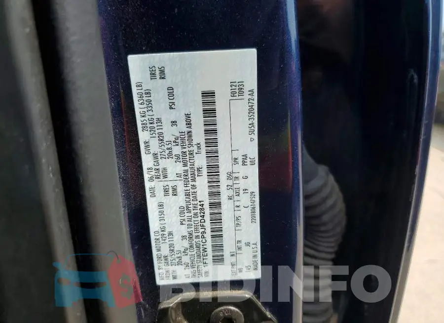 1FTEW1CP9JFD42841 Photo# 12