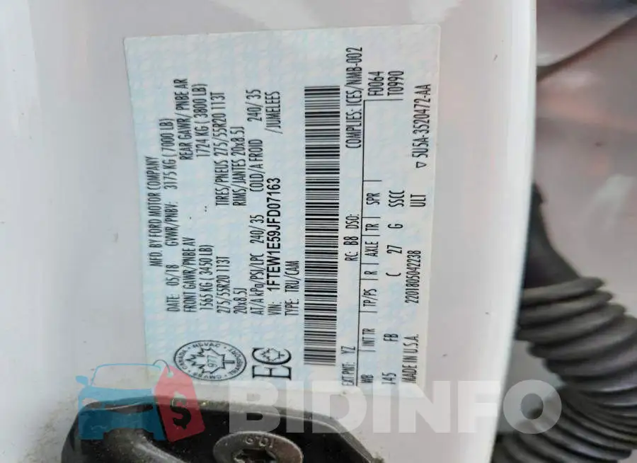 1FTEW1E59JFD07163 Photo# 12