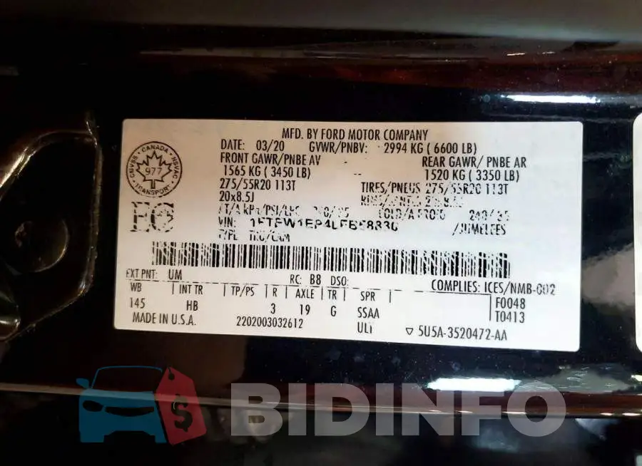 1FTEW1EP4LFB58830 Photo# 12