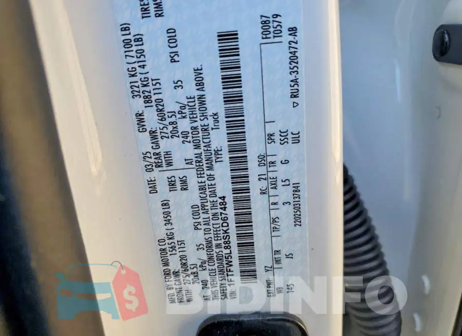 1FTFW5L88SKD67484 Photo# 12