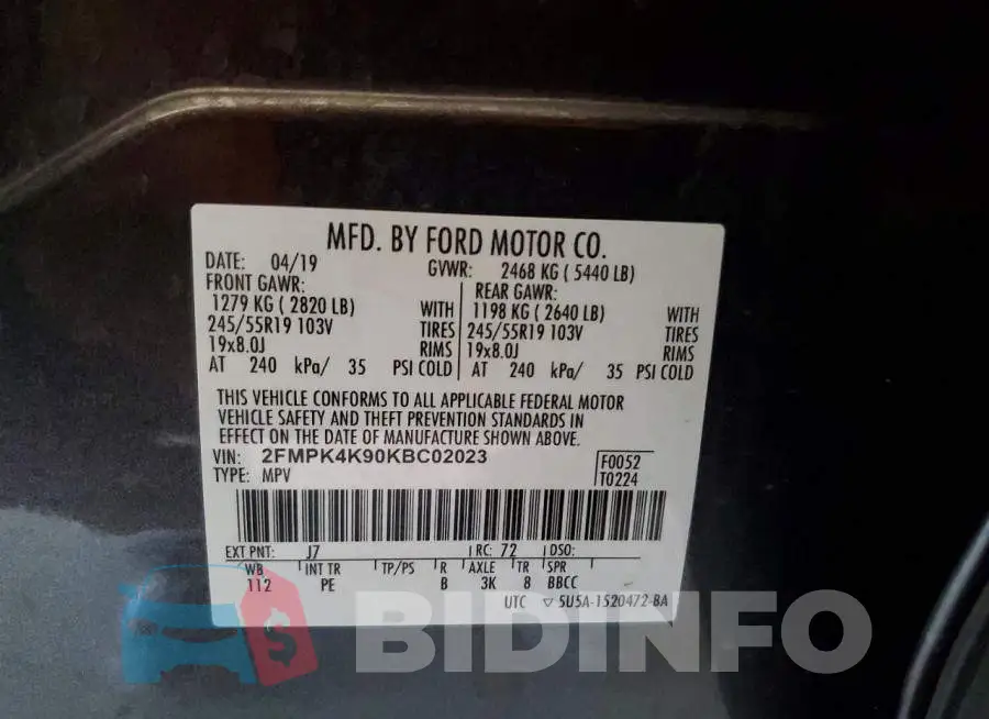2FMPK4K90KBC02023 Photo# 13