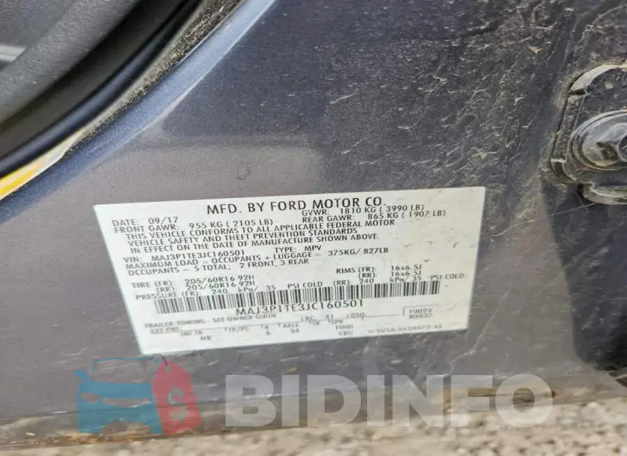 MAJ3P1TE3JC160501 Photo# 13