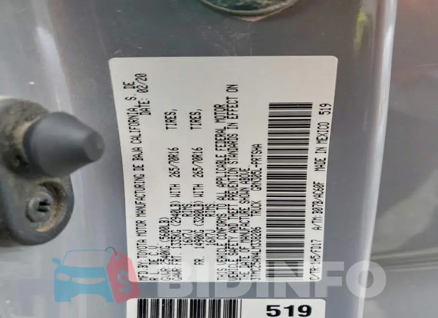3TMCZ5AN4LM338206 Photo# 12
