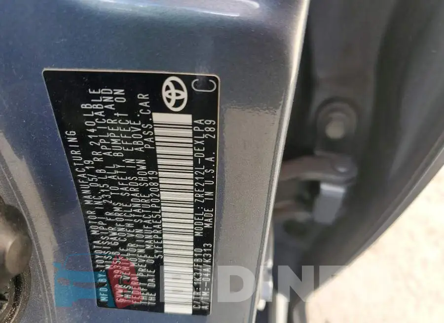 5YFEPRAE5LP020819 Photo# 13