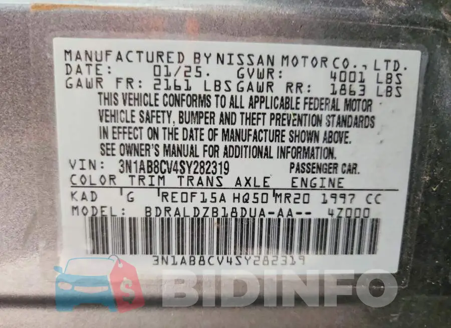 3N1AB8CV4SY282319 Photo# 12