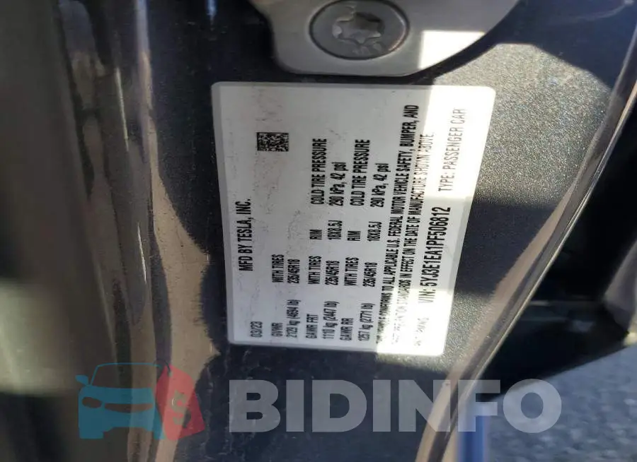5YJ3E1EA1PF506812 Photo# 12
