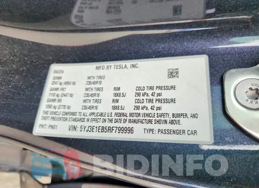 5YJ3E1EB5RF799996 Photo# 12